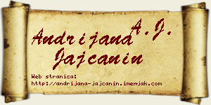 Andrijana Jajčanin vizit kartica